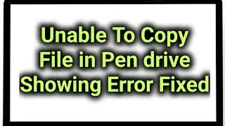 How To Fix “the File Is Too Large For The Destination File System” !amazing!