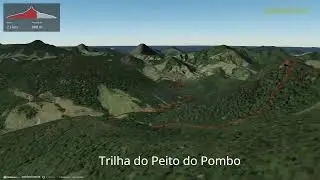 Trilha do Peito do Pombo ∆ hiking trails ∆ 3d-trail.com/brazil/