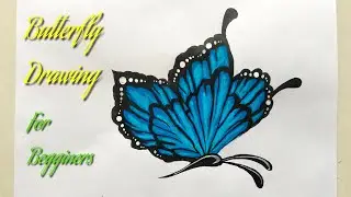 How to draw a beautiful butterfly || Butterfly Acrylic painting