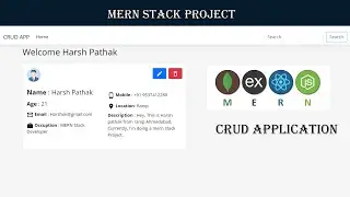 CRUD application [ P - 2 ] MERN stack (MongoDb, Express JS, Reactjs, NodeJS) 