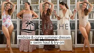 Cupshe Midsize & Curvy Summer Dresses + Swim Haul Try-On (+ 15% OFF discount code]