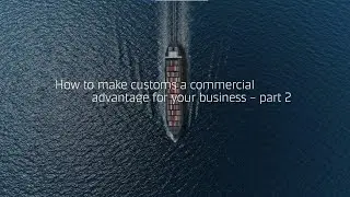 How to Make Customs a Commercial Advantage for Your Business (part 2)