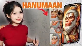 Lode Hanuman Ji Drawing With Colored Pencil | Colour Pencil | Hanuman Ji Drawing