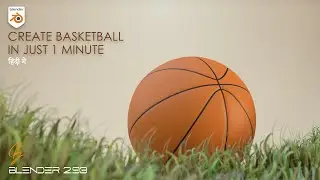 HOW TO CREATE BASKETBALL IN BLENDER #Shorts