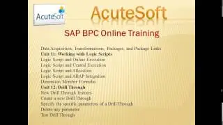 SAP BPC Online Training
