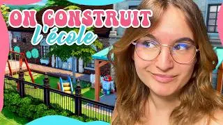 ☾ On construit une école dans NOTRE ville ! 😎 - SIMS 4 ☽