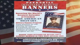 Peekskill Military Tribute Banners Informational Show