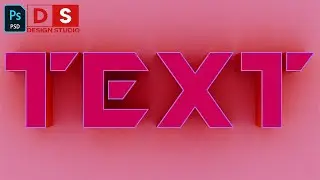 Trying My Favorite 3d text photoshop | Adobe Photoshop Tutorial | Saba Design Studio