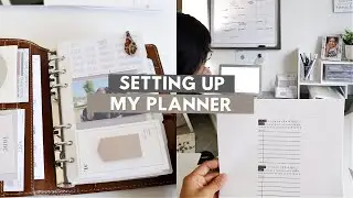 Set My Planner Up With Me | Refreshing My Planner & My Process For Setting It Up