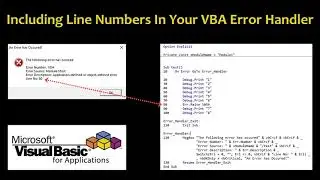 VBA - Including Line Numbers In Your Error Handler