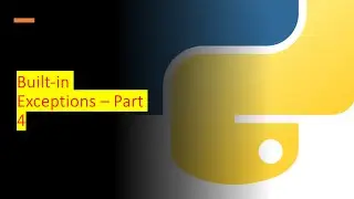 4 - Built-in Exception | Python by examples | 