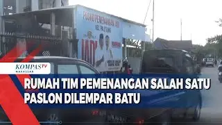 Rumah Tim Pemenangan Salah Satu Paslon Dilempar Batu