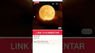 Lampu Tidur Bentuk Bulan