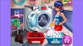 Игра стиральная машина онлайн. Ледибаг играть