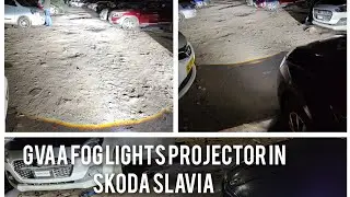 skoda slavia  lights upgrade | slavia fog lights projector| skoda lights upgrade| gvaa projector