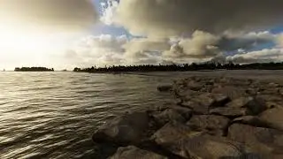 The sea in winter, 3D art by Alessandro Cucinotta
