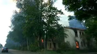 Ещё один расселенный дом сгорел в Тучково