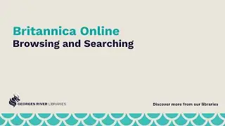Britannica Online - Browsing and Searching