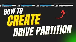 How to Create New Partition in Windows 10 & 11 | Disk Management Tutorial (Step by Step)
