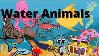 How To Easy Learn Water Animals Name| Aquatic Animals Name| 