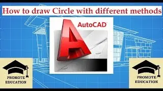 How to Draw Circle in AutoCAD with different methods - AutoCAD Basics - #3 Tutorial for beginners