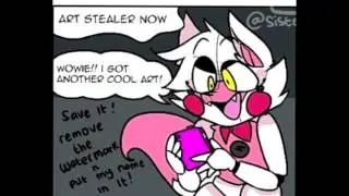 FNAF SL COMIC DUB the art stealer (( comic by lazyanimation 23 )