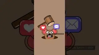 Lottie Animation | Hit The Mouse | Cute Animal Cartoon Animation
