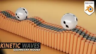 Create a Kinetic Waves Loop in Blender (Blender Tutorial)