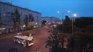 Белые ночи в Петербурге. Режим тайм-лапс.