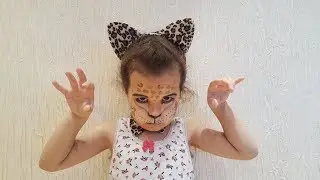 Аквагрим для начинающих / Леопард / Аквагрим для детей /аквагрим дома