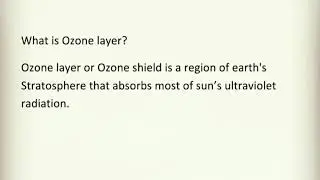 16 Th September World Ozone layer Preservation Day!  know More about Ozone layer.