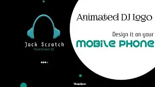 Animated DJ Logo Design on a Mobile Phone