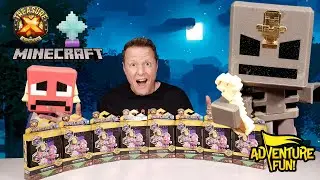 Minecraft Nether Portal Treasure X  Mine & Craft Mini MOB Adventure Fun Toy review!
