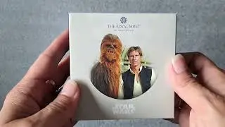 EXTREMELY LOW MINTAGE - 2024 Great Britain 1oz Silver Star Wars Han Solo and Chewbacca Proof
