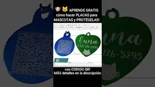 🐶🐱Cómo hacer placas para PERROS Y GATOS con CÓDIGO QR y LASER