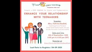 Enhance your Relationship with Teenagers Webinar