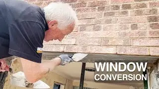 Converting a Window To French Doors