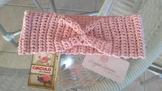 Faixa de cabelo / tiara de crochê / tiara / turbante