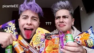 PROBANDO DULCES MEXICANOS CON MI HERMANO **picante**