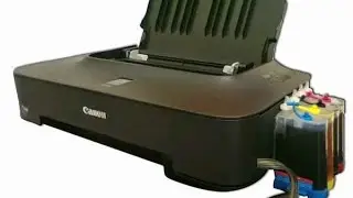 How to install ink tank external for printer canon series?