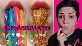 10 DAKİKA SONRA UYKUNUZ GELİYOR !!! EMOJİ YİYECEK CHALLENGE & ASMR