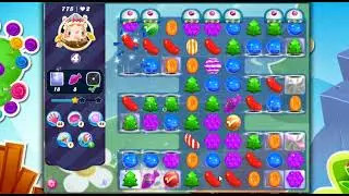 Candy Crush Saga Level 775 - 2 Stars,  21 Moves Completed, No Boosters