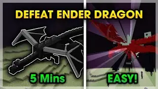 How To Defeat The ENDER DRAGON Easily In Minecraft PE! 🕹️