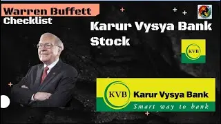 Karur Vysya Bank Stock | Multibagger | Warren Buffett Checklist | Fundamental& Technical Analysis