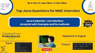 Java Collection - LIST Interface: ArrayList Example Breakdown for MNC Interviews | LMTI