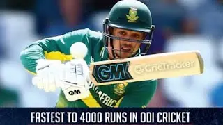 fastest to 4000 runs in ODI Cricket