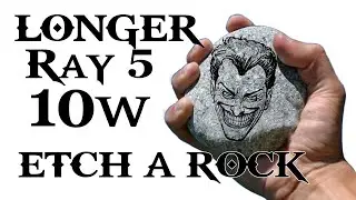 LONGER Ray 5 10w Laser Etch A Rock