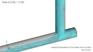 ANSYS EnSight Transient Simulation of Two-Phase Flow Inside a Pipe