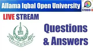 AIOU Studio 9 - Live Stream | Episode 30