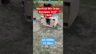 1500W 12“ Manifold Lavoce WAF124.01 #shorts #subwoofer #pa #bandpass #lavoce